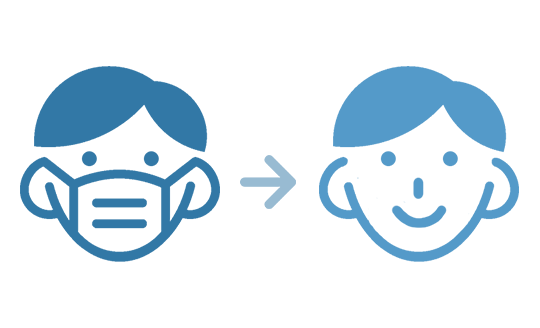 表情を見ながら理解度を確認