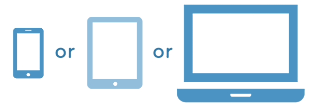 お手持ちの端末1台で、すぐに始められる！