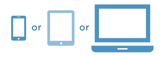 お手持ちの端末1台で、すぐに始められる！